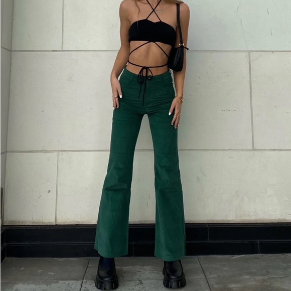 Princess Polly Nadia Pants Green - Picture 4 of 6